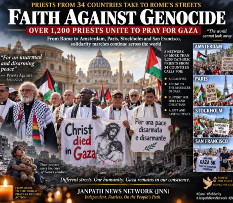 Priests from 34 countries unite in Rome to pray for Gaza as global solidarity marches continue