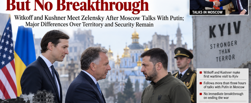 Trump Envoys Reach Kyiv in Fresh Push for Ukraine Peace, But No Breakthrough
