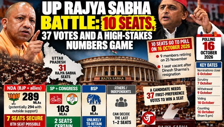 UP Rajya Sabha battle: 10 seats, 37 votes and a high-stakes numbers game