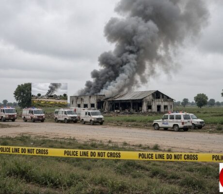 UP HORROR: 11 DEAD, 8 CHILDREN AMONG VICTIMS AS ILLEGAL FIRECRACKER FACTORY EXPLODES