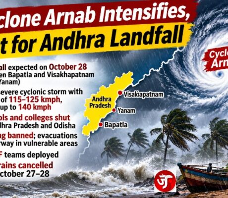 Deadly Cyclone Arnab intensifying over Bay of Bengal