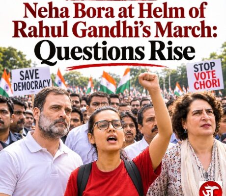 Neha Bora at Helm of Rahul Gandhi’s March: Questions Rise