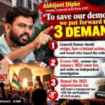 Who decides who gets to vote?’ Dipke puts three demands at the heart of CJP’s campaign against Gyanesh Kumar