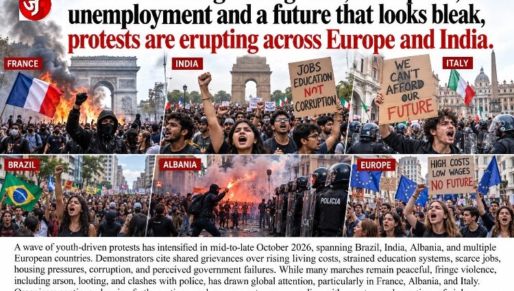 Gen Z-Led Protests Across Europe, India, Albania, etc. in Oct 2026