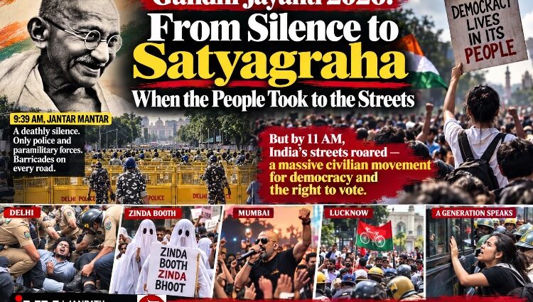 Gandhi Jayanti 2026: From Silence to Satyagraha -When Citizens Took to the Streets