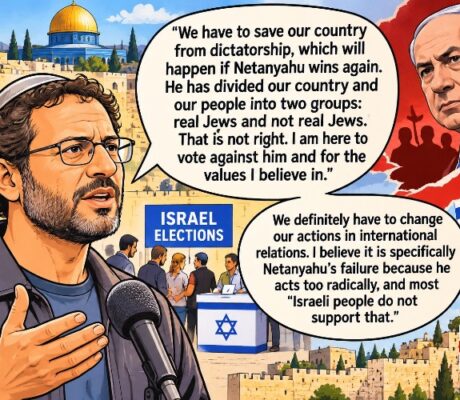 An Israeli says, "We have to save our country from dictatorship"