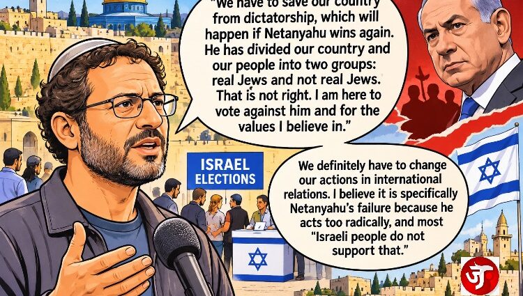 An Israeli says, "We have to save our country from dictatorship"