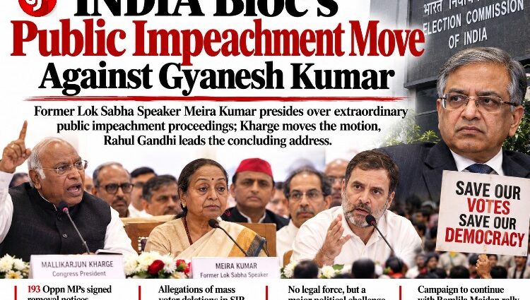 INDIA Bloc's Public Impeachment Move Against Gyanesh Kumar