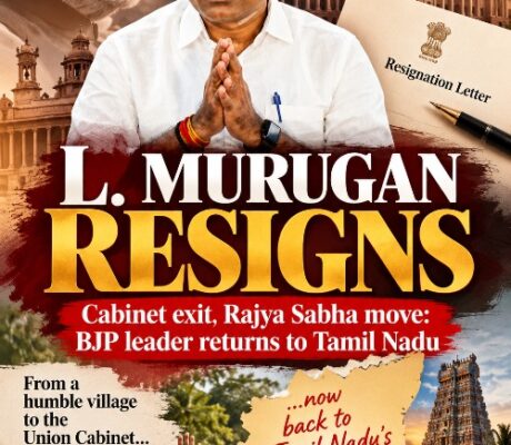 From Cabinet Corridors to Tamil Nadu’s Grassroots: L. Murugan’s Resignation Letter Is a Political Tribute to Modi