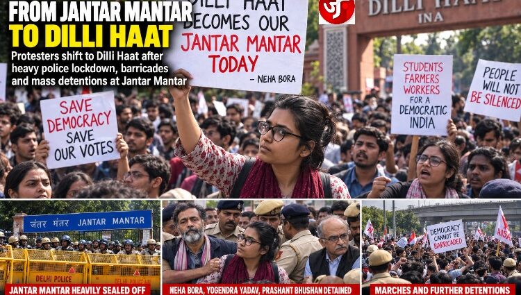 Jantar Mantar Sealed, Protest Moves To Dilli Haat