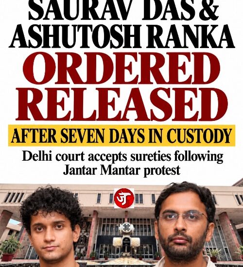 SAURAV DAS, ASHUTOSH RANKA ORDERED RELEASED AFTER SEVEN DAYS IN CUSTODY
