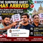Dhruv Rathee lands in Bengaluru, joins CJP’s anti-SIR protest as ‘surprise guest’