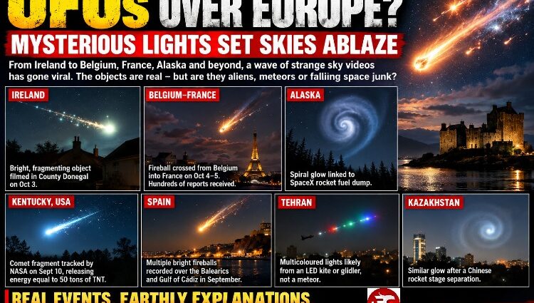 UFOs over Europe? The skies are ablaze, cameras are rolling, and the mystery is growing