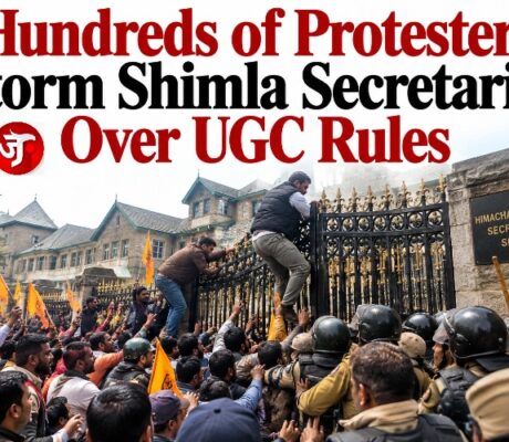 Hundreds Storm Shimla Secretariat Over UGC Rules