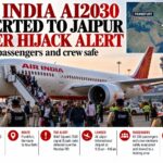 Hijack! Air India Frankfurt–Delhi Flight Diverted to Jaipur After Hijack Alert!